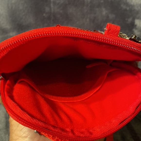 Disney Parks Original Minnie Mouse Polka Dot Sequin Mini Tablet/iPad Bag/Purse - Picture 7 of 7